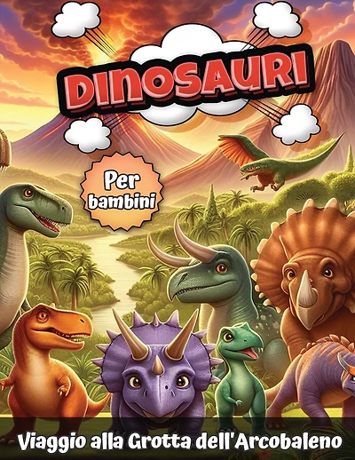 Dinosauri per bambini: Viaggio alla Grotta dell'Arcobaleno