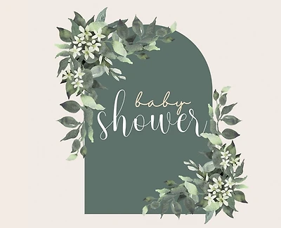 Baby Shower hardback Guest Book (landscape)