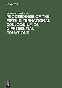 Proceedings of the Fifth International Colloquium on Differential Equations: Plovdiv, Bulgaria, 18–23 August, 1994