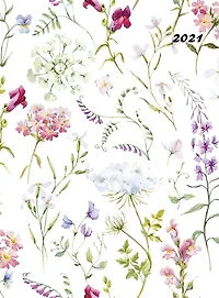2021: Large Weekly And Monthly Planner With Floral Cover (volume 1 Hardcover)