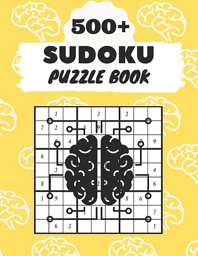 500+ Sudoku Puzzle Book: Sudoku Brain Game, Sudoku Puzzles, With Over +500 Puzzles