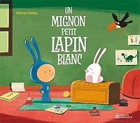 Un mignon petit lapin blanc