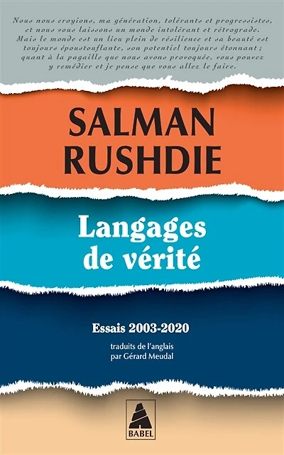 Langages de vérité : essais 2003-2020: essais 2003-2020