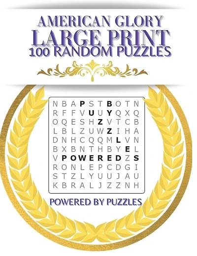 American Glory: Large Print 100 Random Puzzles
