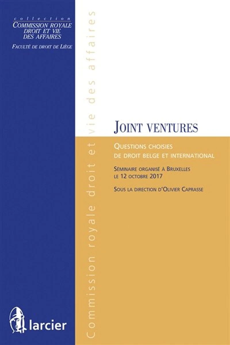 Joint ventures: questions choisies de droit belge et international
