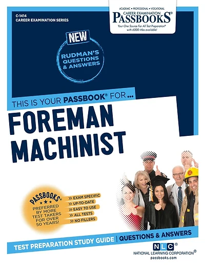 Foreman Machinist (C-1414): Passbooks Study Guide
