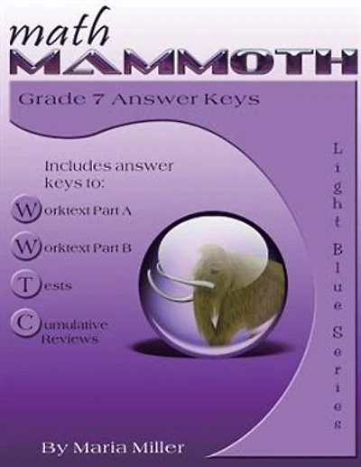 Math Mammoth Grade 7 Answer Keys