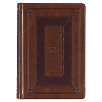KJV Study Bible Faux Leather HC, Toffee/Burgundy