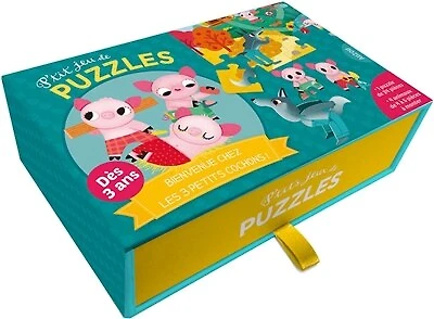P'TIT JEU DE PUZZLE: BIENVENUE CHEZ LES 3 PETITS COCHONS !