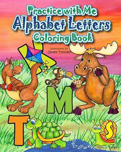 Practice With Me Alphabet Letters Coloring Book