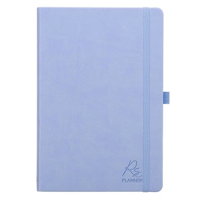 Rolene Strauss Undated Daily Planner w/Scripture for Women - Daily, Weekly, Monthly, Academic Organizer, Dot Grid Notebook, Time Management, Productivity, Blue Faux Leather