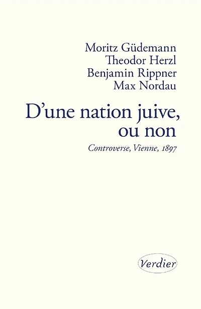 D'une nation juive, ou non: controverse, 1897