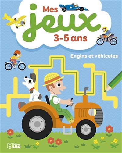 Engins et véhicules: mes jeux 3-5 ans