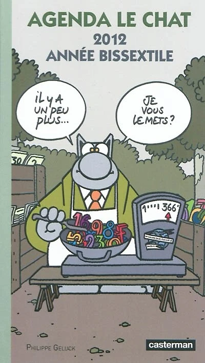 Agenda Le Chat : 2012 année bissextile: 2012 année bissextile