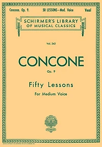 50 Lessons, Op. 9: Schirmer Library of Classics Volume 242 Medium Voice