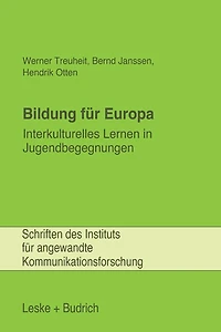 Bildung für Europa: Interkulturelles Lernen in Jugendbegegnungen