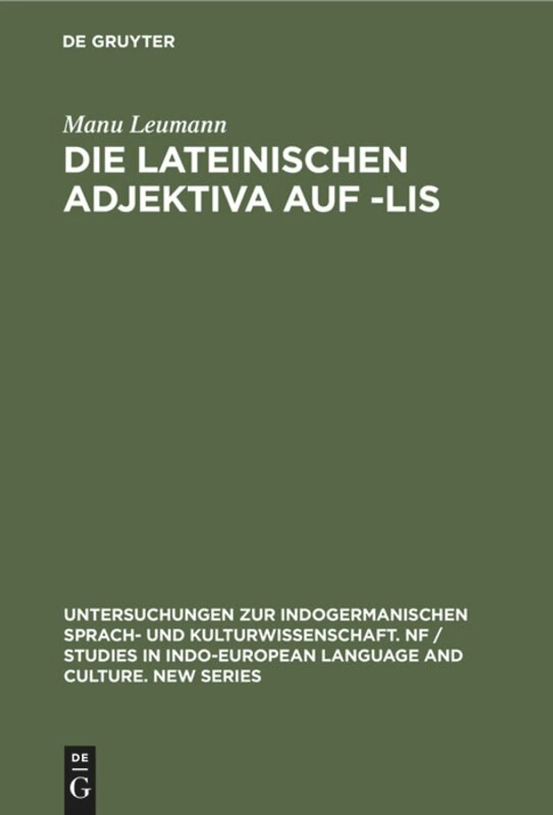Die lateinischen Adjektiva auf -lis
