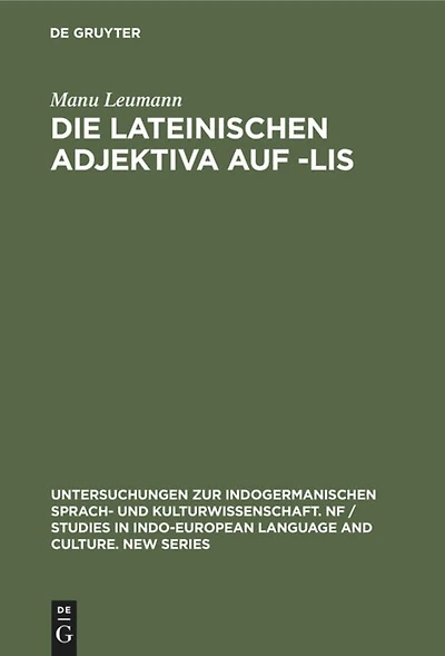 Die lateinischen Adjektiva auf -lis