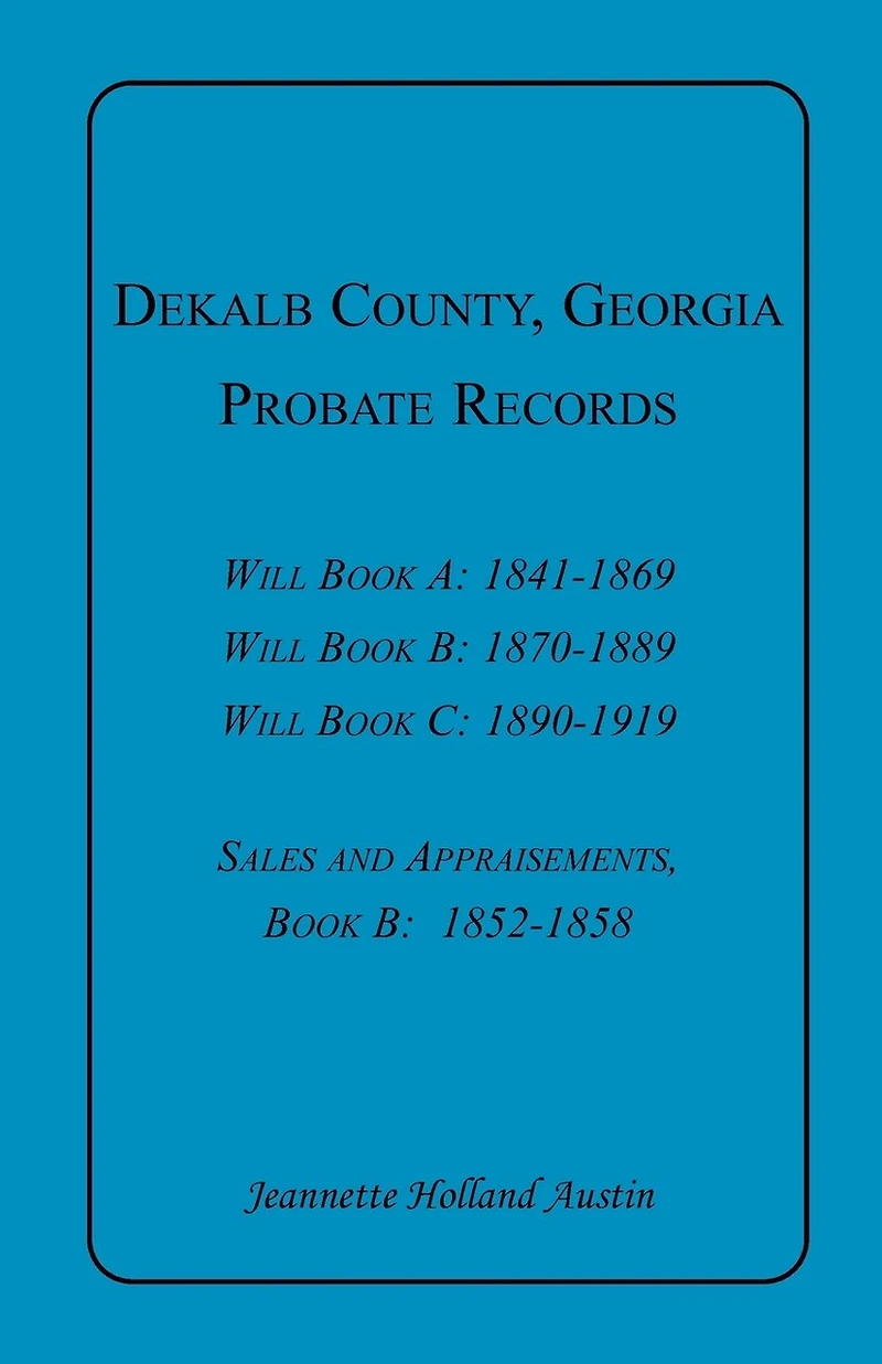 DeKalb County, Georgia, Probate Records