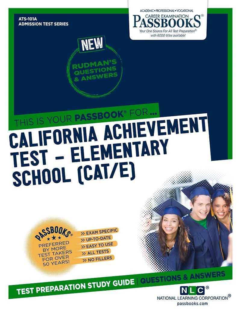 California Achievement Test - Elementary School (CAT/E) (ATS-101A): Passbooks Study Guide