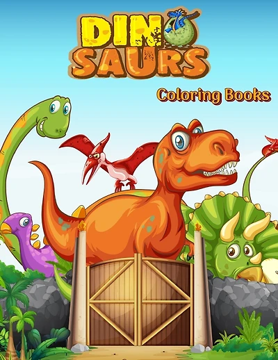 Dinosaurs Coloring Books: Dinosaur Activity Book For Toddlers and Adult Age, Childrens Books Animals For Kids Ages 3 4-8