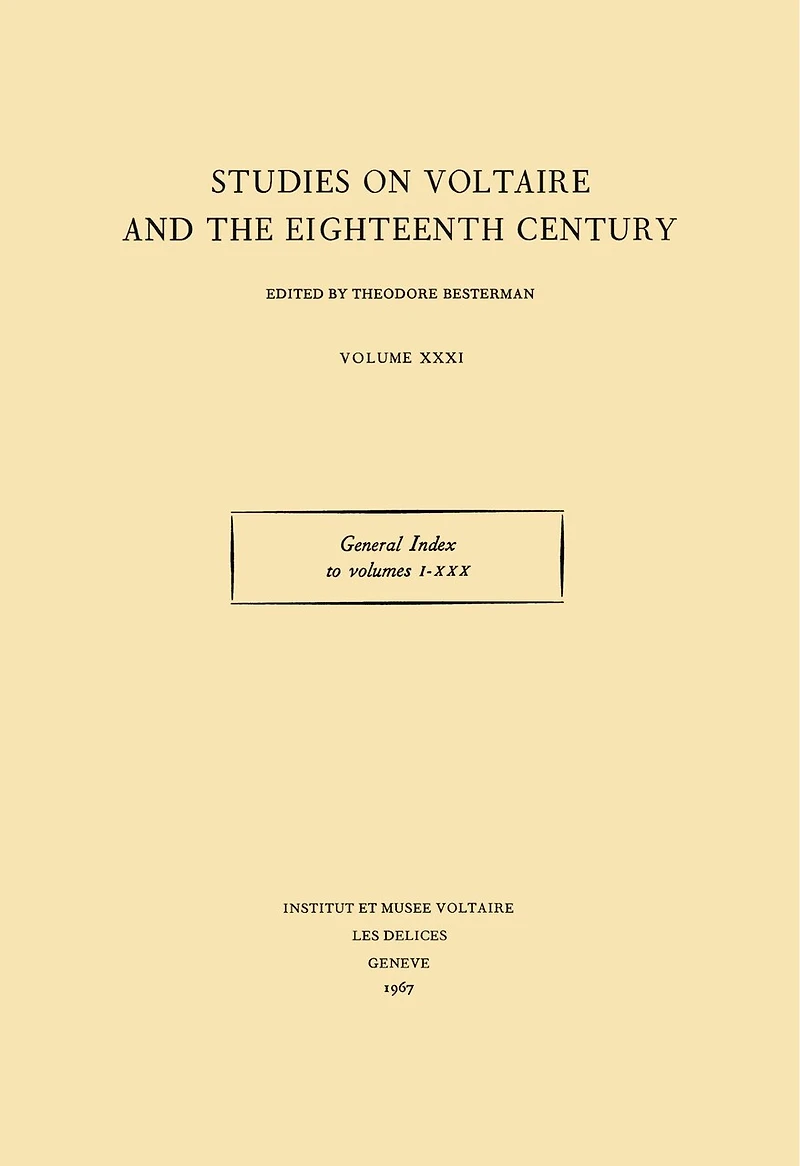 General Index to volumes I-XXX