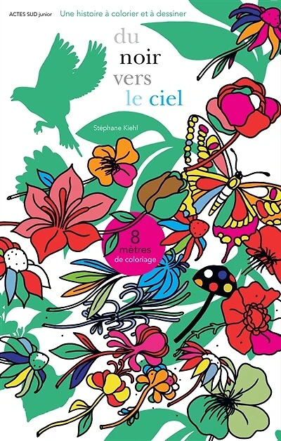 Du noir vers le ciel: 8 mètres de coloriage