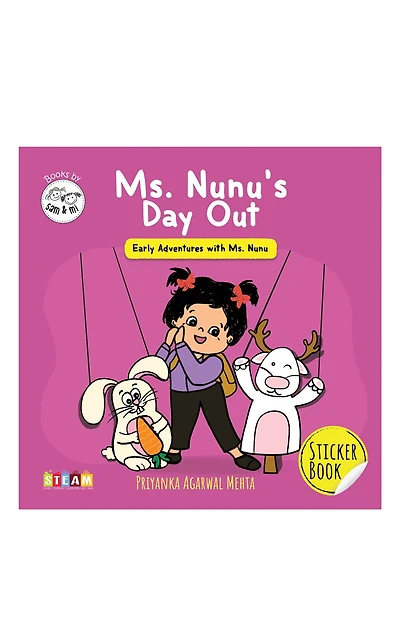 Ms. Nunu's Day Out: Sticker Book for Kids | Interactive Baby Book for Screen-Free Fun | Perfect Gift for Toddlers, Infants, Boys & Girls (Ages 1-4)