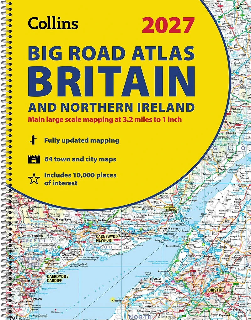 Collins Big Road Atlas Britain and Northern Ireland 2027 (A3 Spiral): Clear, easy-to-read mapping