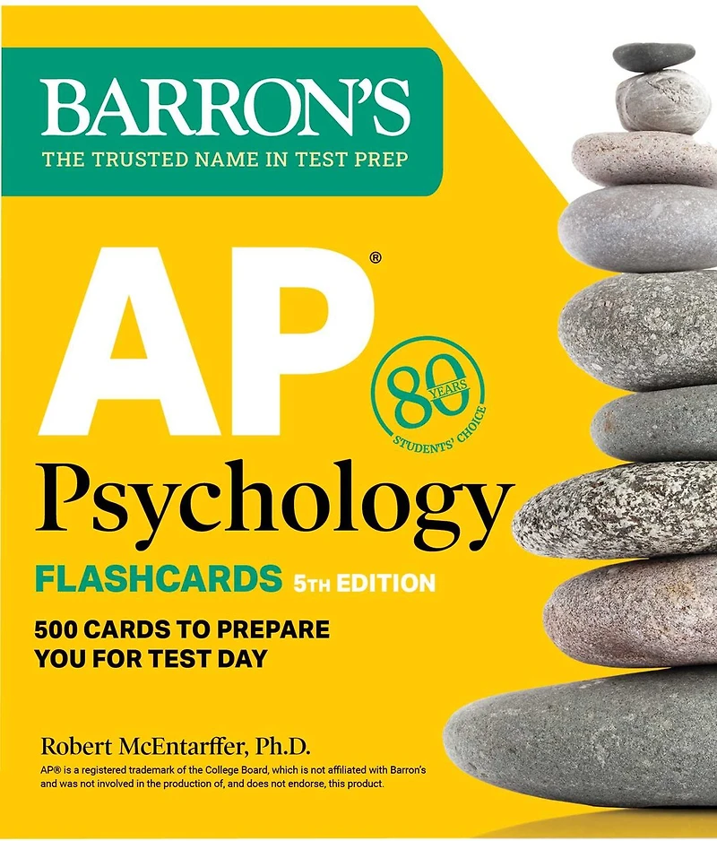 AP Psychology Flashcards, Sixth Edition: Up-to-Date Review