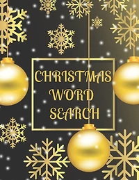 Christmas Word Search: A Fun Activity Book for Kids or Adults with Solutions Large Print