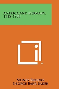 America and Germany, 1918-1925