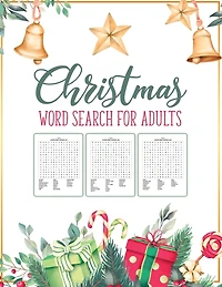 Christmas Word Search For Adults: Puzzle Book Holiday Fun For Adults and Kids Activities Crafts Games