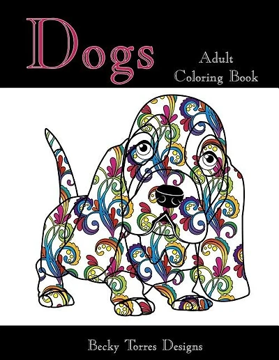 Dogs Adult Coloring Book