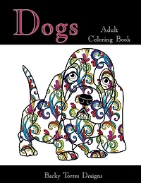 Dogs Adult Coloring Book