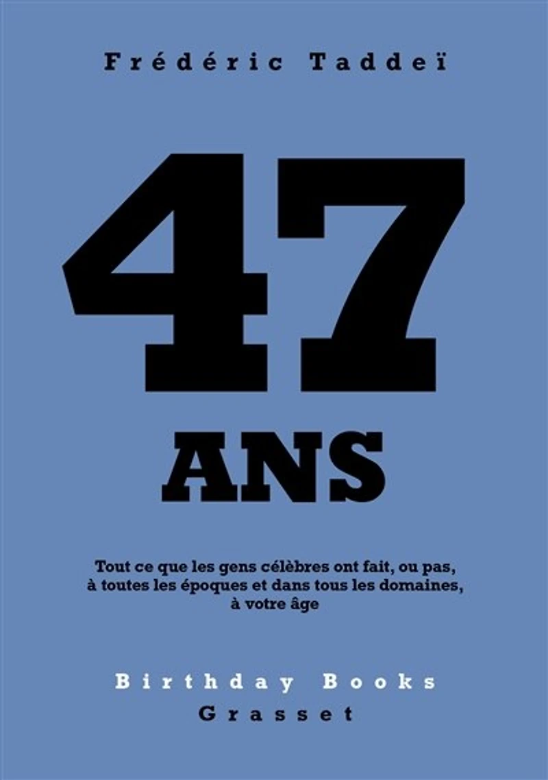 47 ans : tout ce que les gens célèbres ont fait, ou pas, à toutes époques et dans tous domaines, votre âge: âge