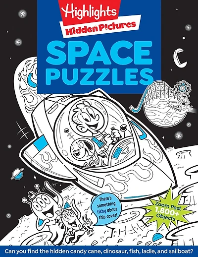 Space Puzzles: Solar System Puzzle Book for Kids 6-12, Fun Space Gift with Activities and Games, Over 100 Puzzles and More Than 1,800 Hidden Objects to Find