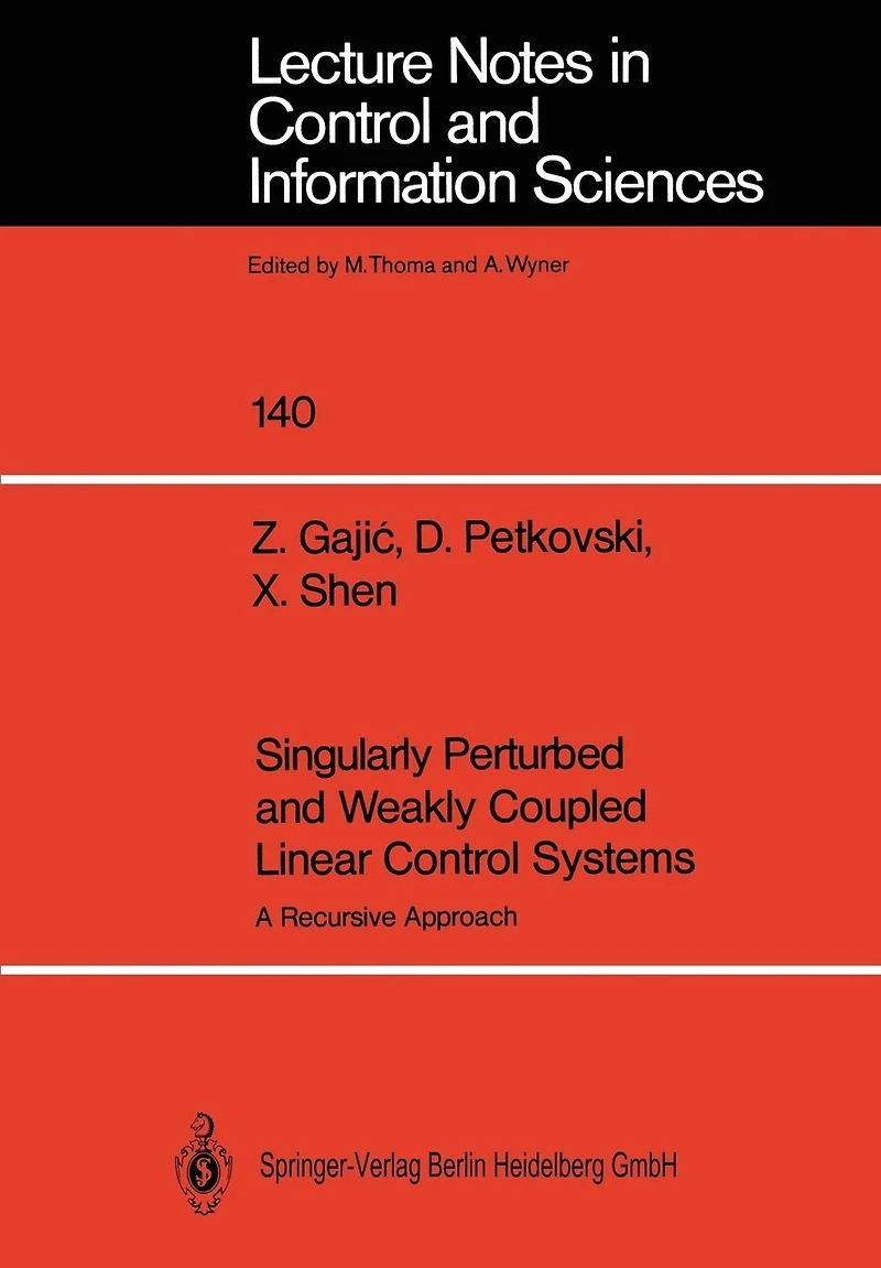 Singularly Perturbed And Weakly Coupled Linear Control Systems: A Recursive Approach
