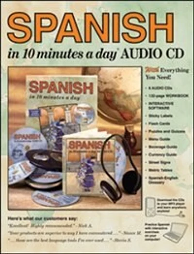 SPANISH in 10 minutes a day AUDIO CD