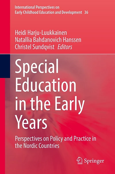 Special Education The Early Years: Perspectives On Policy And Practice Nordic Countries