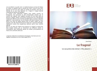 Le fragnol: Le cas précis du roman « Pas pleurer »