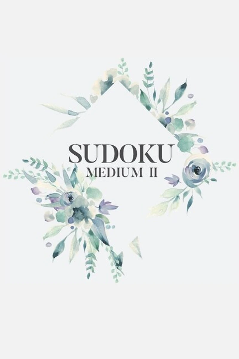 Sudoku Medium II: 100 Medium Sudoku Puzzles, 6x9 Travel Size, Great Gift, For Sudoku Lovers, Perfect for Get Well Soon Basket