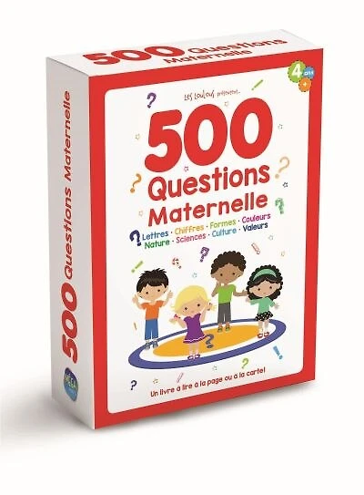 500 Questions Maternelle: Un livre à lire à la page ou à la carte !