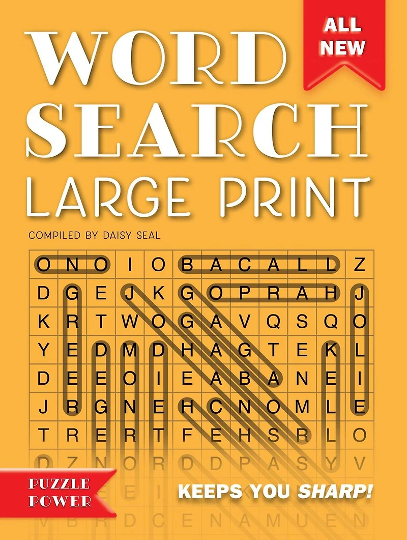 Word Search Large Print (Orange): Play Twists and Challenges