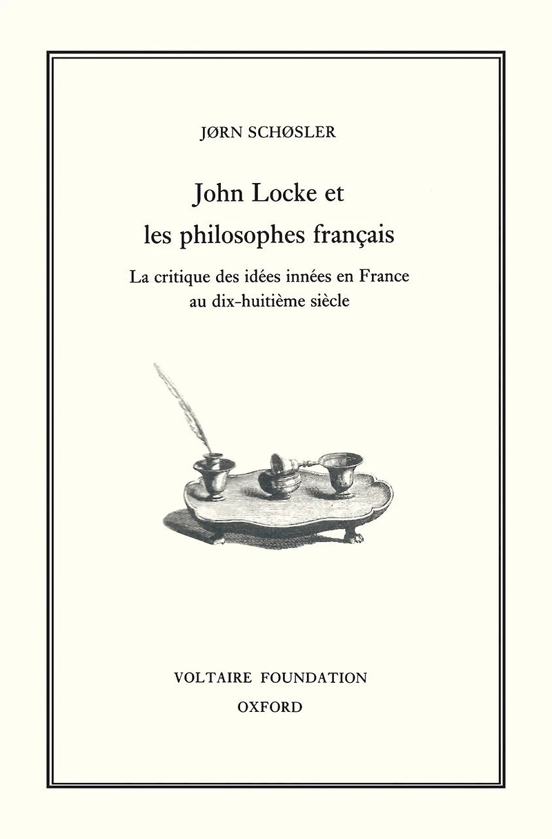 Locke et les Philosophes Francais: La critique des idées innées en France au dix-huitiéme siécle