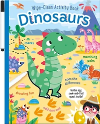 Dinosaurs Wipe-Clean Activity Book: Reusable Drawing and Activity Fun