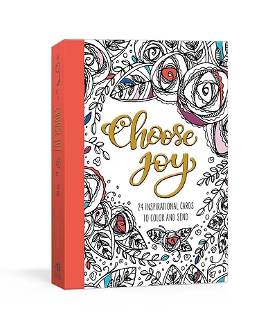 Choose Joy Postcard Book: 24 Inspirational Cards To Color And Send