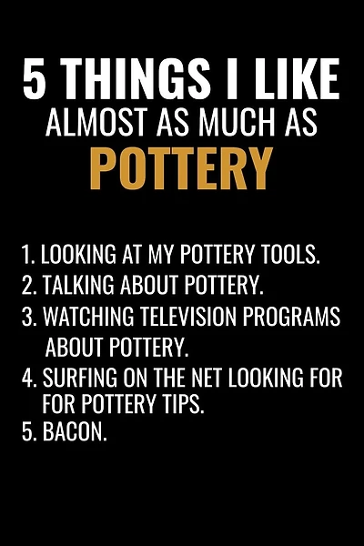 5 Things I Like Almost as Much as Pottery: Pottery Project Book - 80 Project Sheets to Record your Ceramic Work - Gift for Potters
