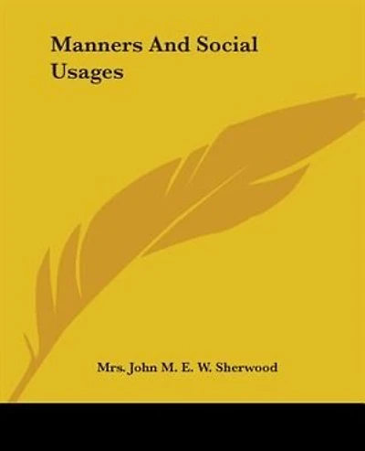 Manners And Social Usages