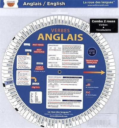 Combo 2 roues : Anglais, verbes + vocabulaire